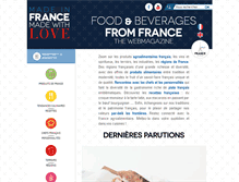 Tablet Screenshot of franceagroalimentaire.com